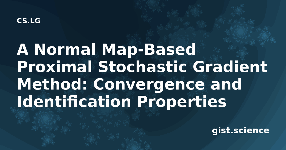 A Normal Map-Based Proximal Stochastic Gradient Method:… — Plain ...