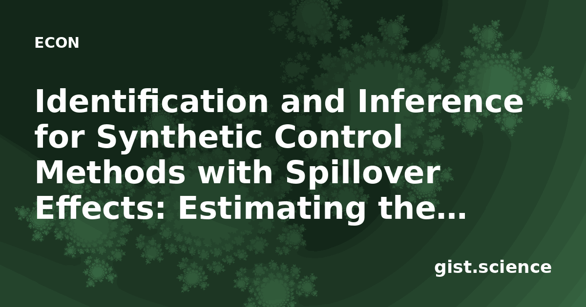 Identification and Inference for Synthetic Control… — Plain-Language ...