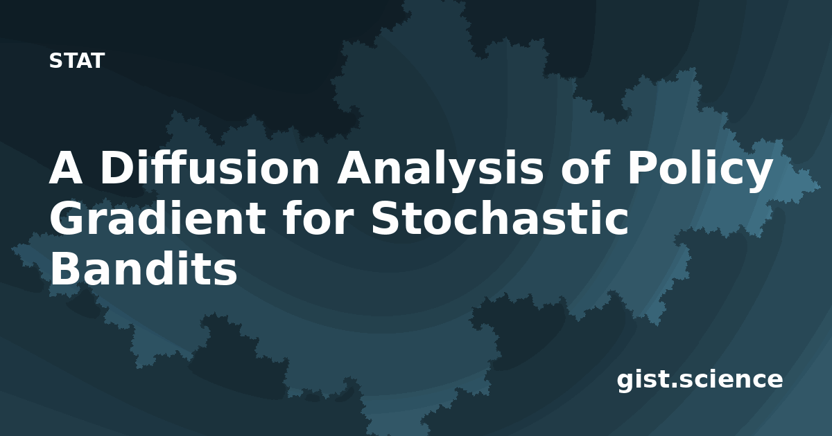 A Diffusion Analysis of Policy Gradient for Stochastic… — Plain ...