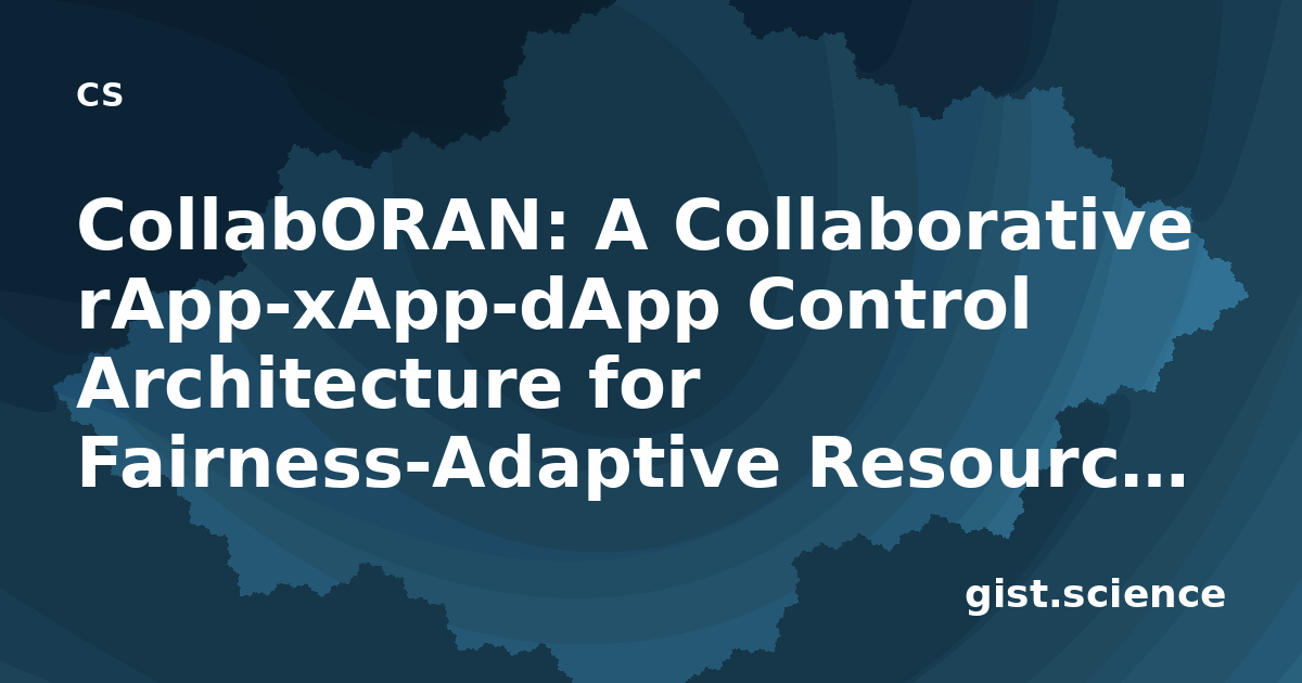 Xapp Rapp Restful Apis CollabORAN: A Collaborative rApp-xApp-dApp Control… — Plain-Language ...