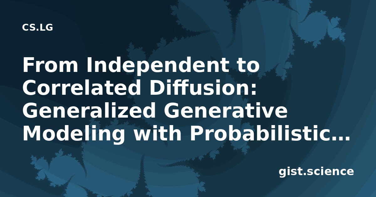 From Independent to Correlated Diffusion: Generalized… — Plain-Language ...